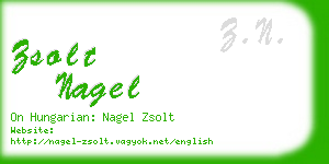 zsolt nagel business card